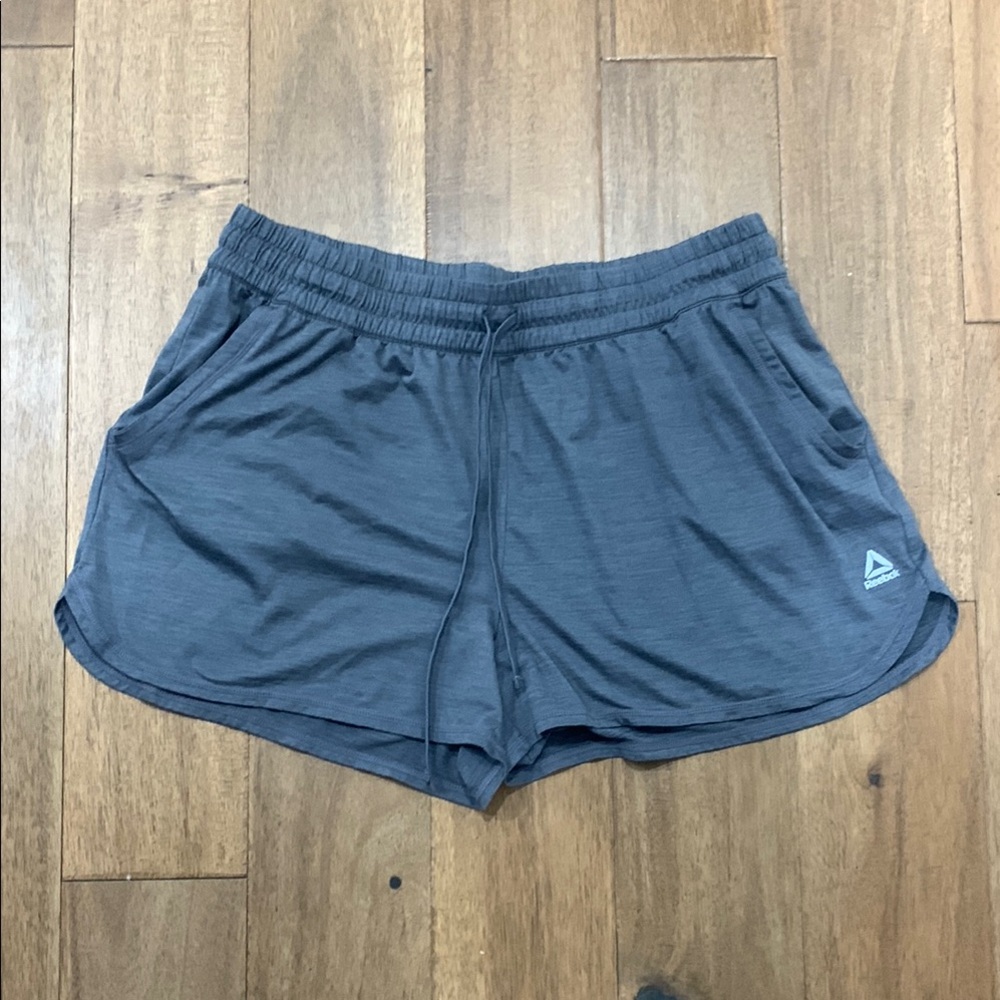 Women’s Reebok Gray Athletic Shorts Elastic Waist